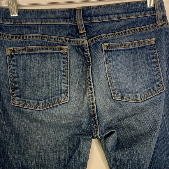 Old Navy Denim Women Jeans Blue Size 8 Short Low Waist Boot Cut Stretch‎ Pockets - Picture 4 of 11